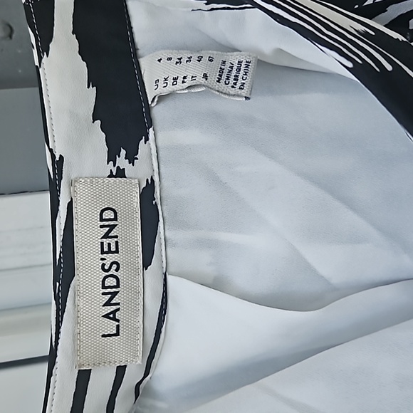 Ladies Land End skirt white and black size 4 - Picture 3 of 7